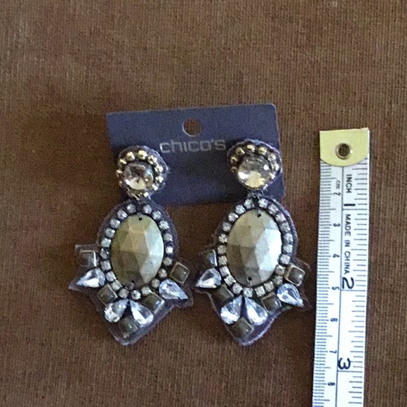 Chico’s Logan Pierced Statement Earrings - Picture 3 of 3